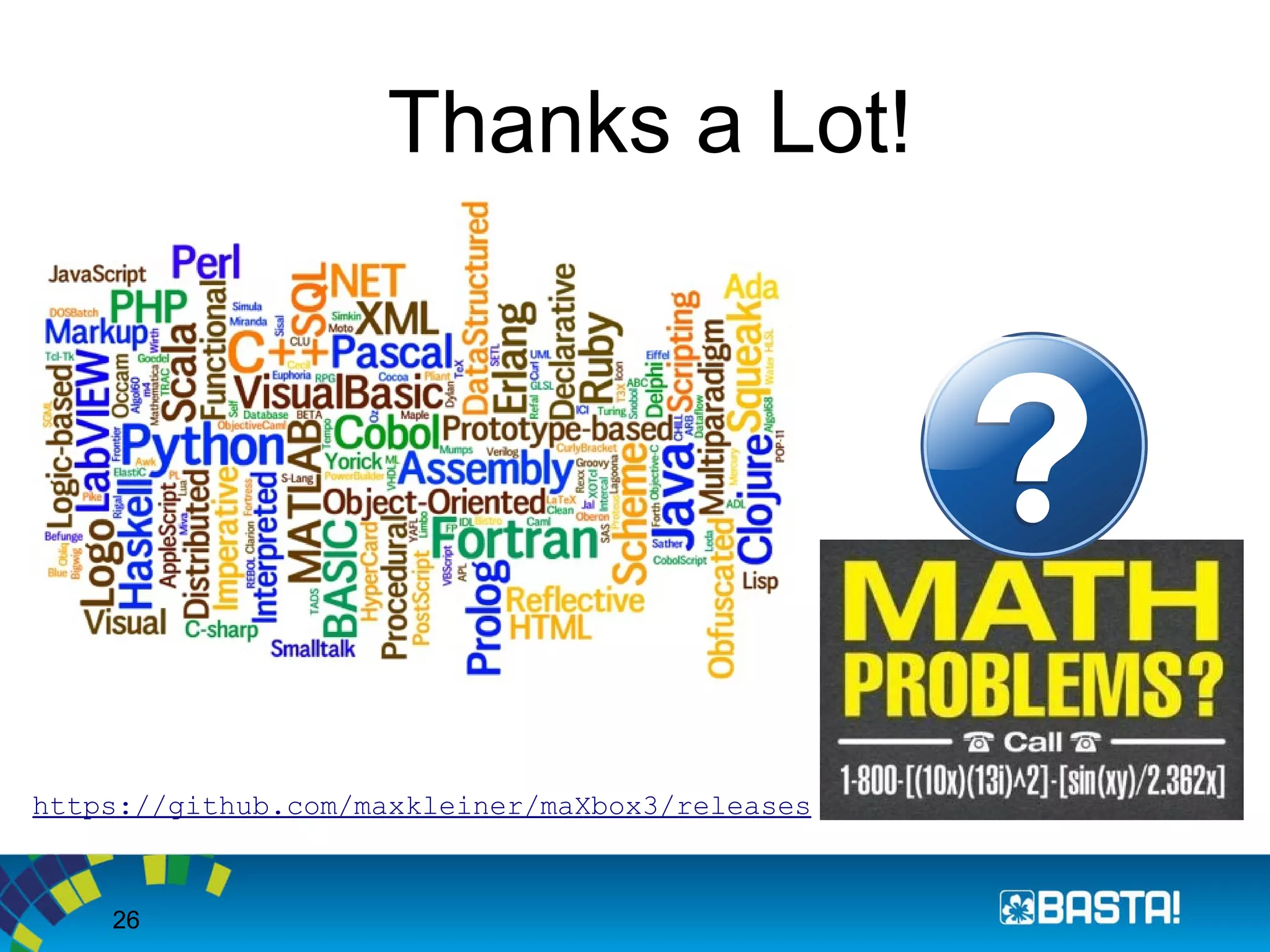 26
Thanks a Lot!
https://github.com/maxkleiner/maXbox3/releases
 