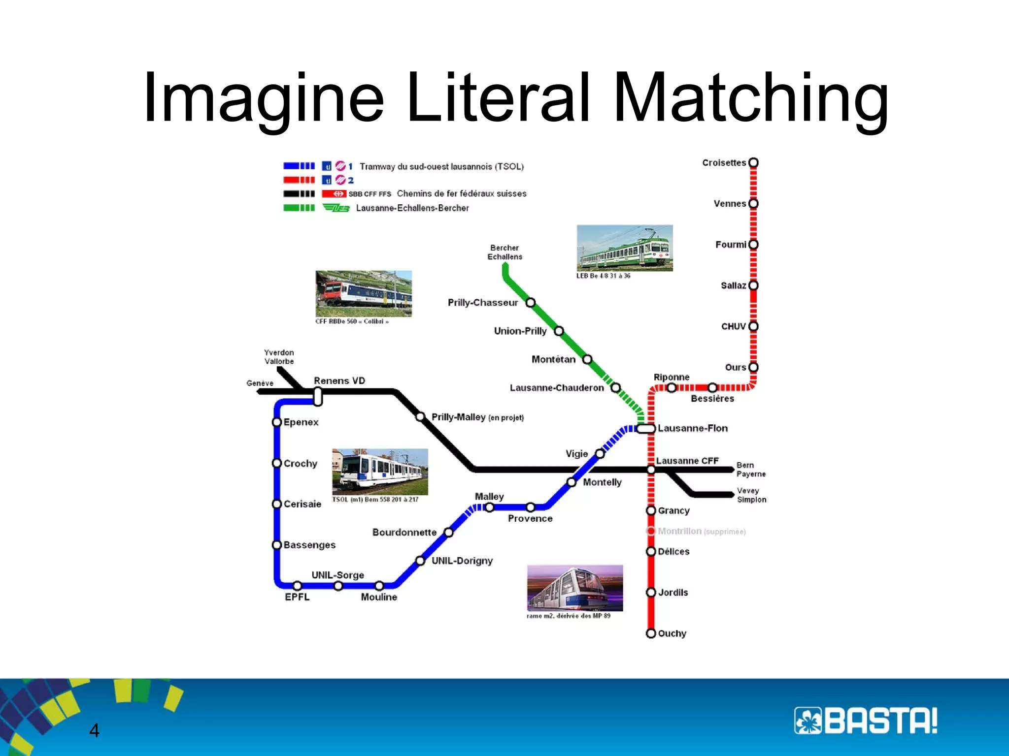 4
Imagine Literal Matching
 