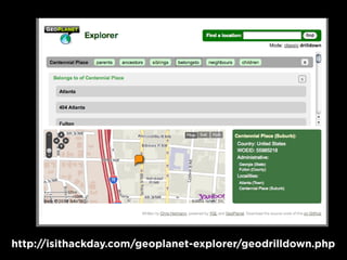 http://isithackday.com/geoplanet-explorer/geodrilldown.php
 