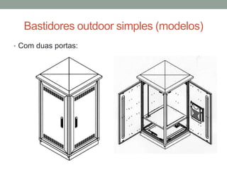 Bastidores outdoor simples (modelos)
• Com duas portas:
 