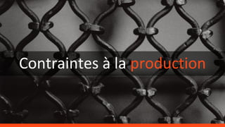 Contraintes à la production
 