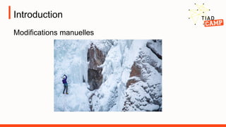 Introduction
Modifications manuelles
 