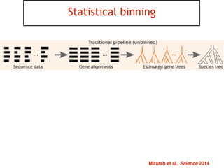 38
Statistical binning
Mirarab et al., Science 2014
 