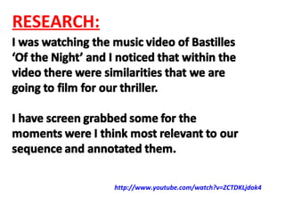 RESEARCH:

http://www.youtube.com/watch?v=ZCTDKLjdok4

 