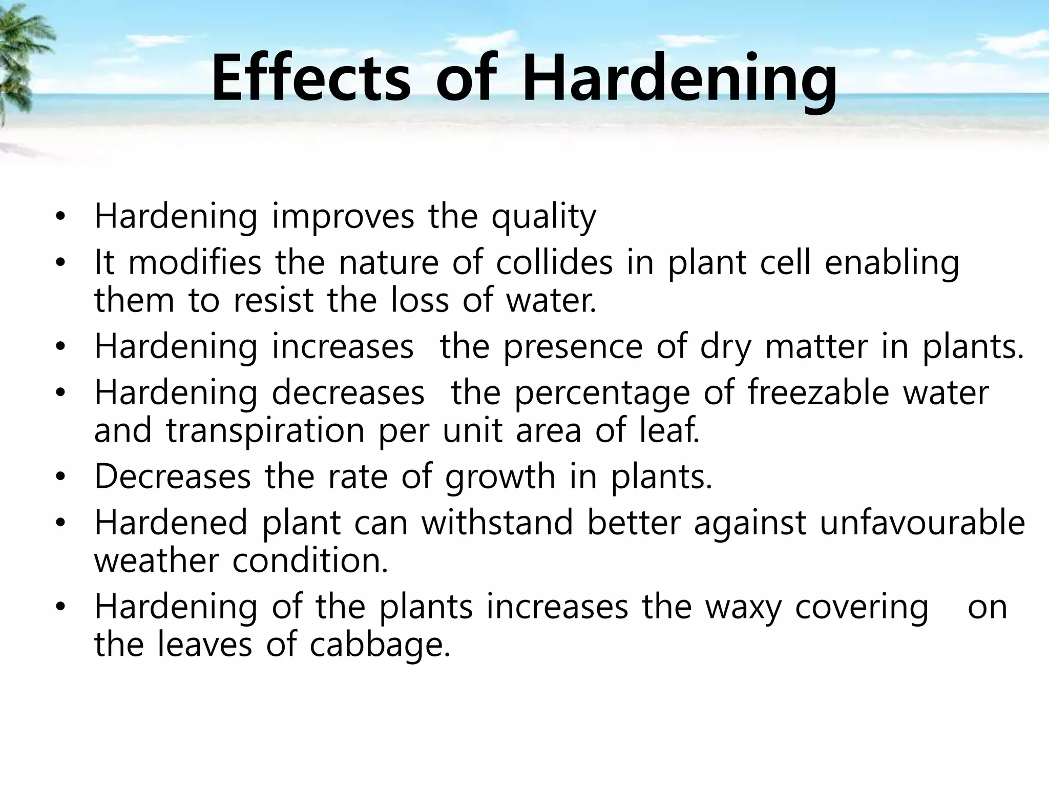 Nursery plant hardening, container gardening | PPTX