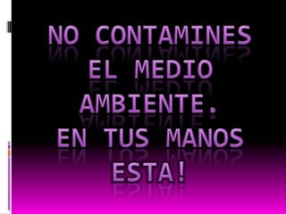 ¿Qué pasa si se deja el residuo al aire libre?Si se dejan estos residuos al aire libre primero que todo es un factor muy poderoso de contaminación, también porque genera mal aspecto al lugar.¿Cuáles son las posibles consecuencias de este residuo?Las posibles consecuencias de estos residuos es que muchas veces en el caso de las botellas de vidrio y plásticos es que generan un hábitat para los zancudos los cuales atraen enfermedades.