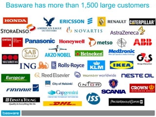 Basware has more than 1,500 large customers
 