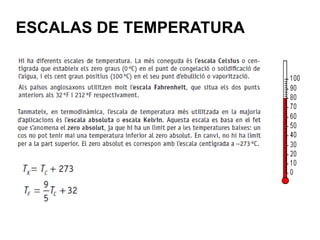 ESCALAS DE TEMPERATURA
 