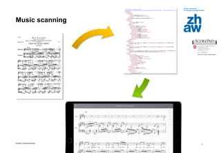 Zürcher Fachhochschule
11
Music scanning
 