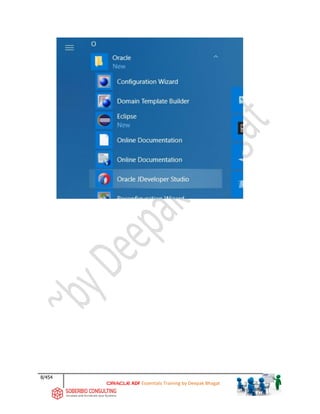 8/454
ADF Essentials Training by Deepak Bhagat
 