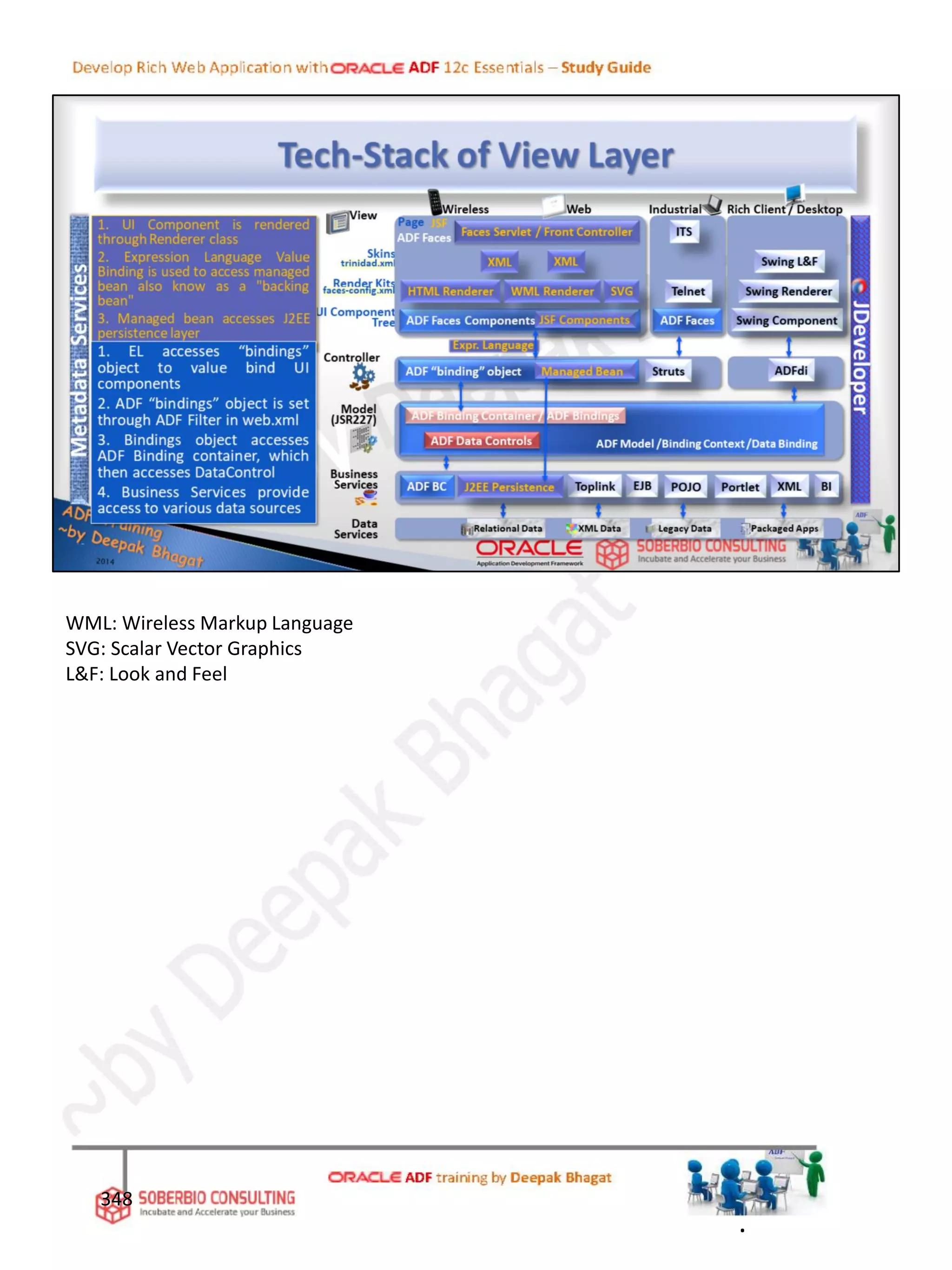 WML: Wireless Markup Language
SVG: Scalar Vector Graphics
L&F: Look and Feel
348
.
 