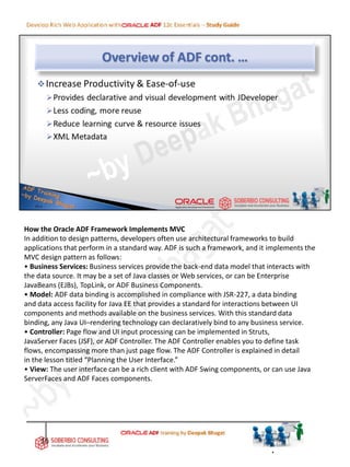 Oracle ADF Tutorial/Training Study Guide | PDF