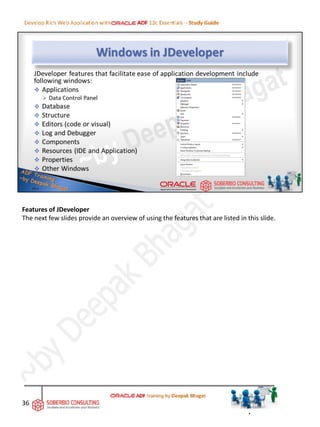 Oracle ADF Tutorial/Training Study Guide | PDF