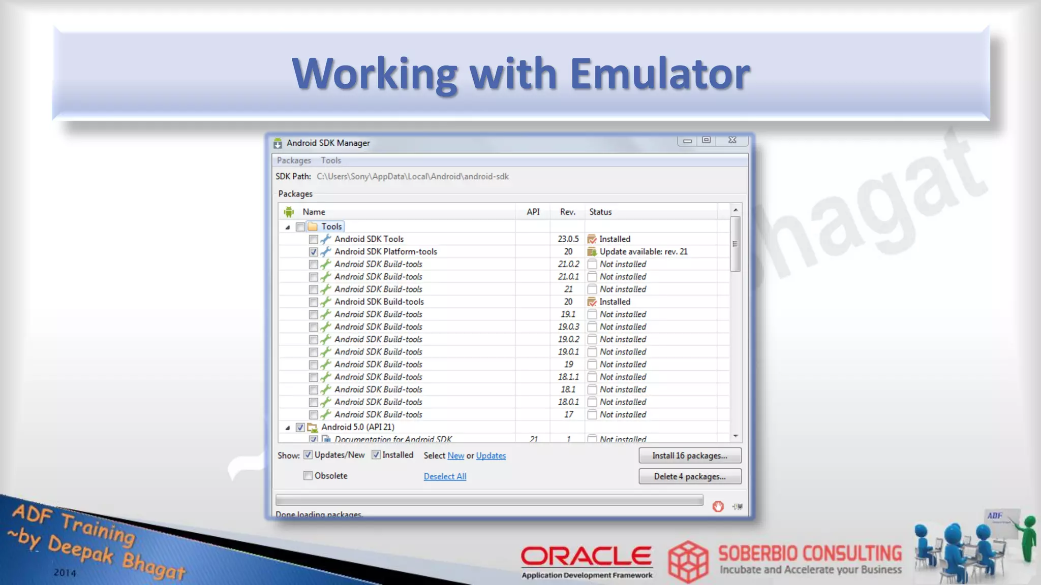 Working with Emulator 