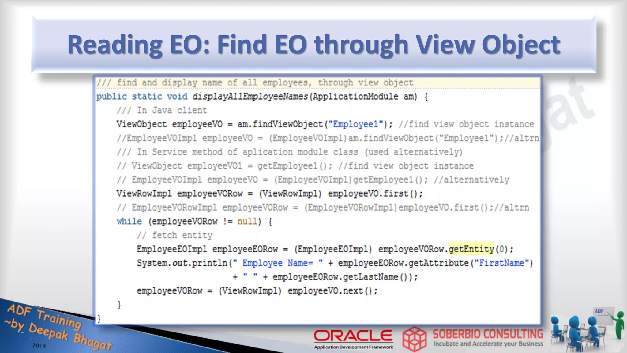 Reading EO: Find EO through View Object 