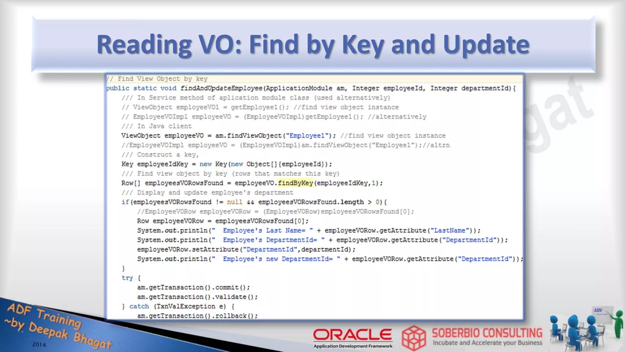 Reading VO: Find by Key and Update 