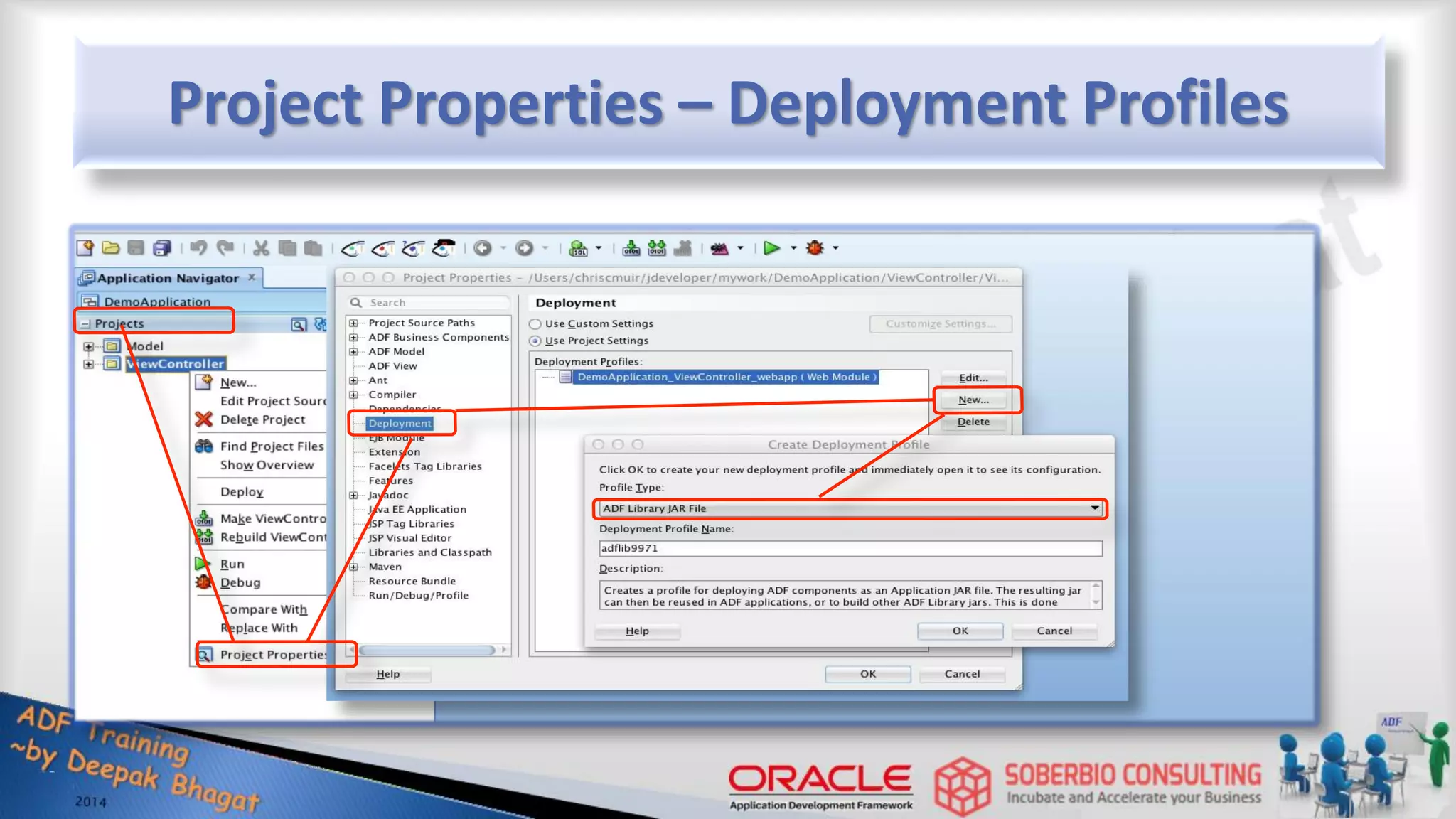 Project Properties – Deployment Profiles 