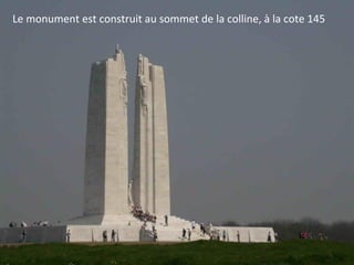 Le monument est construit au sommet de la colline, à la cote 145

 