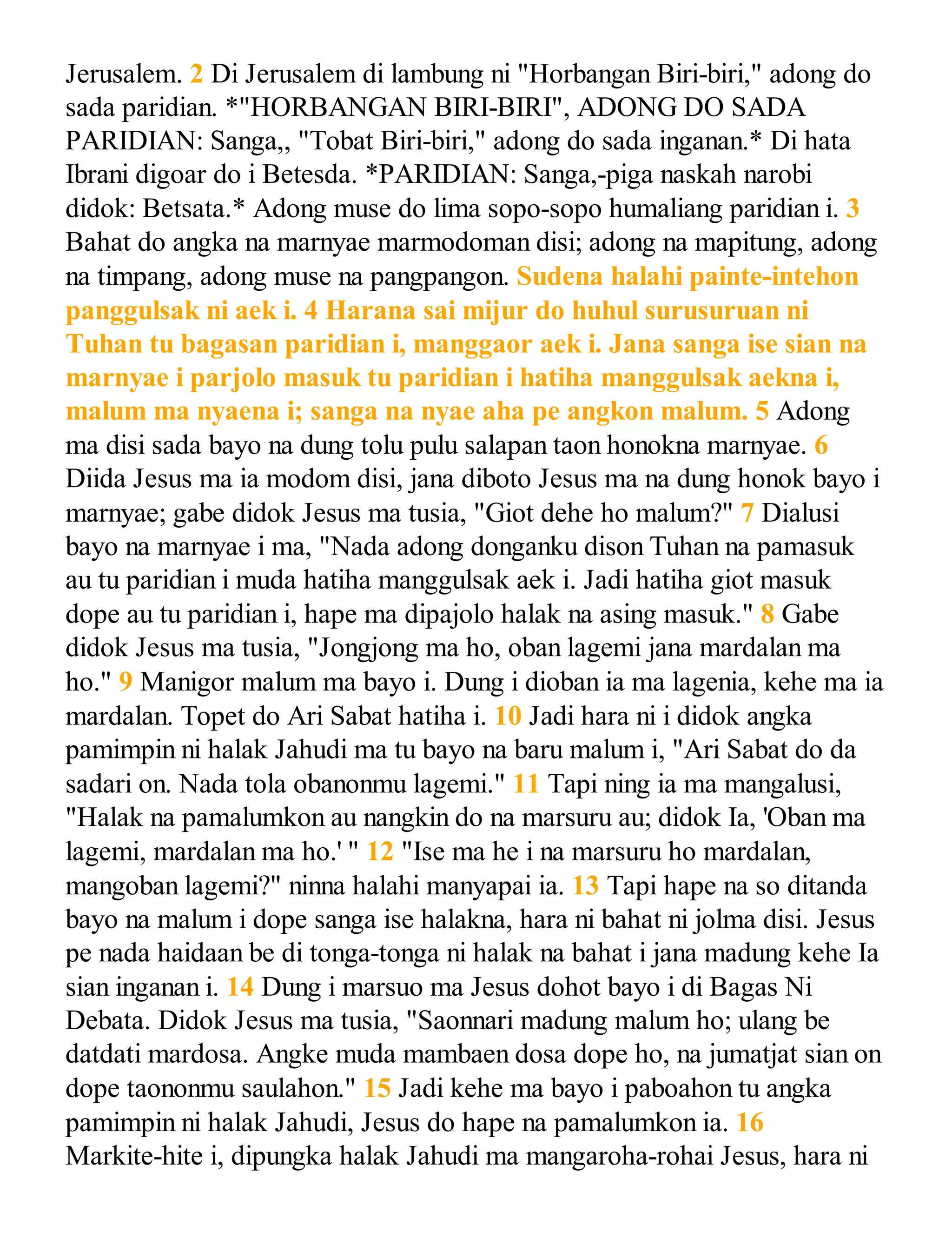 Batak angkola bible gospel of john | PDF