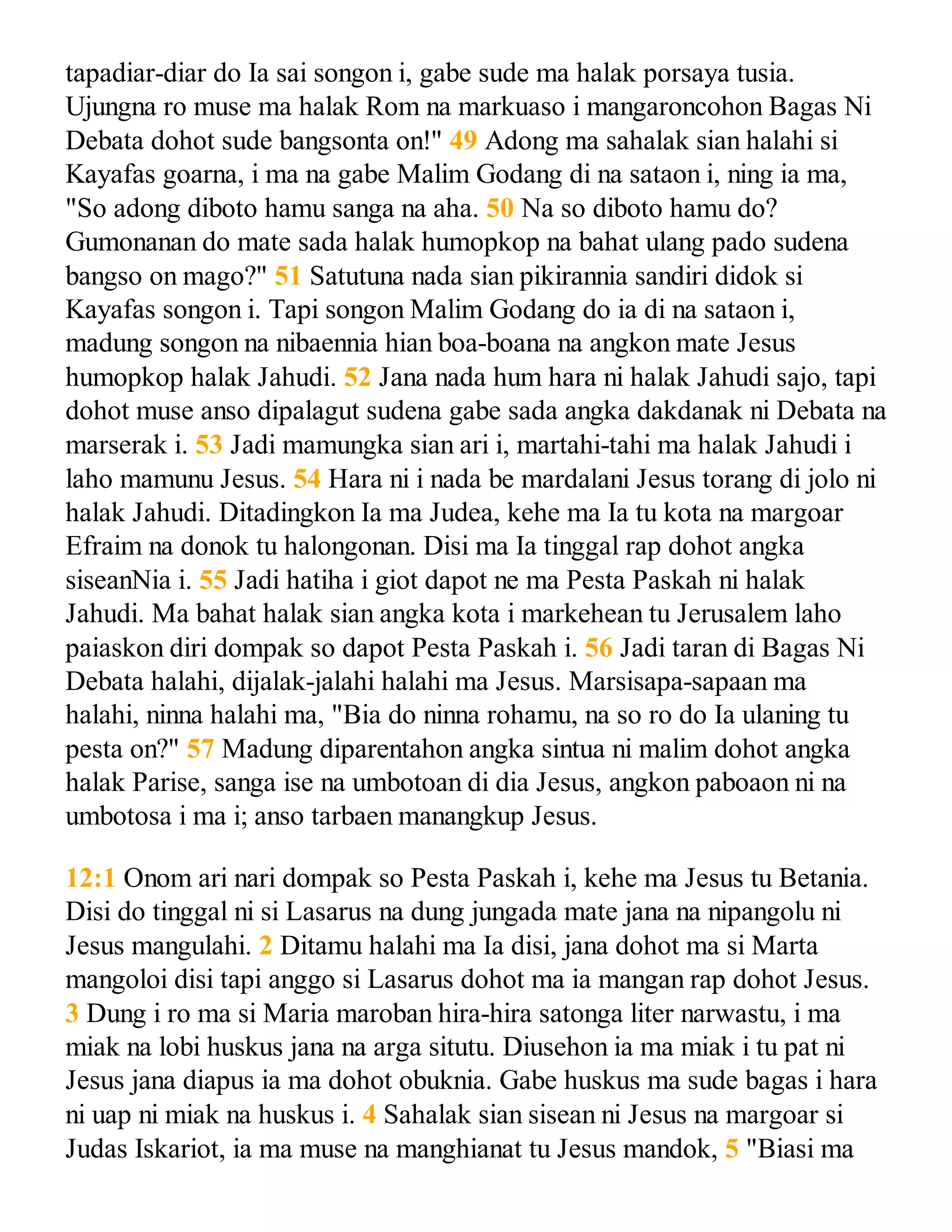Batak angkola bible gospel of john | PDF