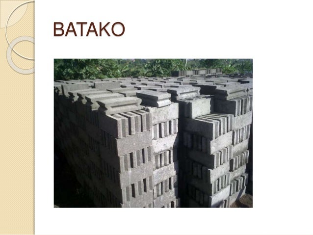 Konstruksi bahan bangunan Bata, Batako, Beton