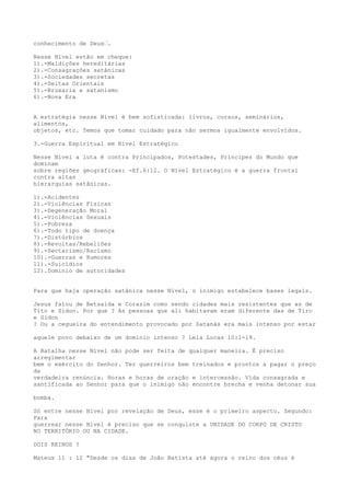 Batalha espiritual | TXT