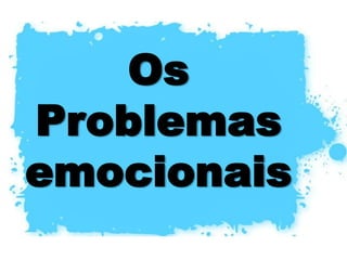 Fomos criados e designados para dominar sobre todas as coisas.O grande problema é quando somos dominados por nossos sentimentos. Somos tomados de nós mesmo. Perdemos o controle da vida interna.1Co 6.12- Todas as coisas me são lícitas, mas nem todas convêm. Todas as coisas me são lícitas, mas eu não me deixarei dominar por nenhuma delas.Gn 1.26 – “Façamos o homem a nossa imagem... domine ele sobre todas as coisas...”