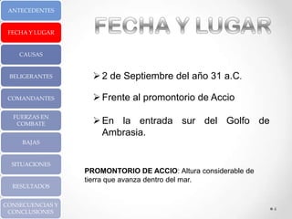 Batalla de accio | PPT
