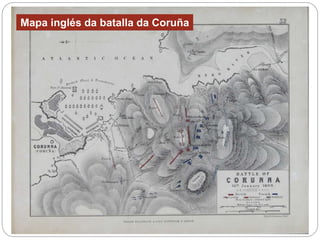 Mapa inglés da batalla da Coruña
 