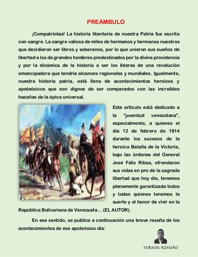 RESEÑA Batalla de la victoria 12 febrero