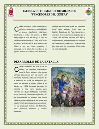 Batalla de pichincha