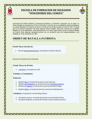 Batalla de pichincha