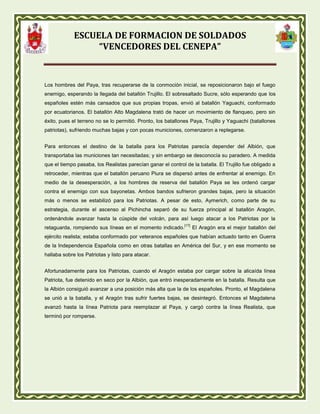 Batalla de pichincha