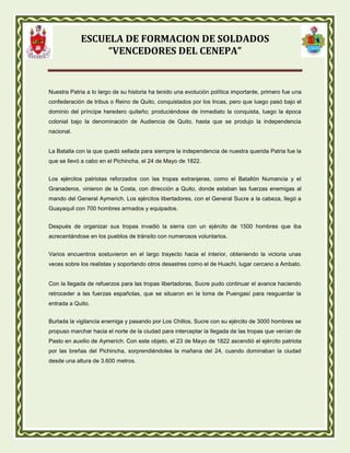 Batalla de pichincha