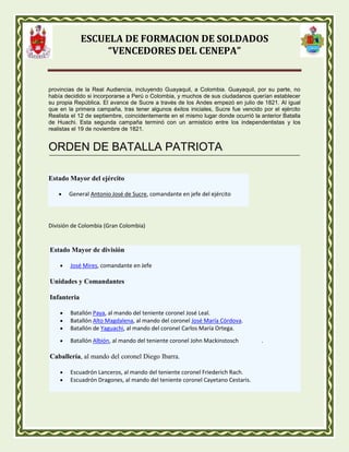 Batalla de pichincha