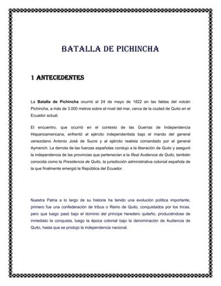 Batalla de pichincha