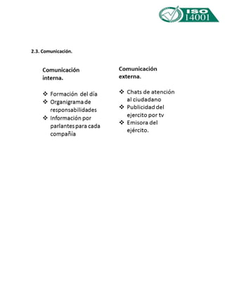 2.3. Comunicación. 
 