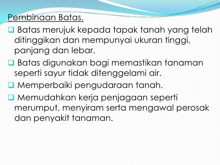 Anim Agro Technology Membuat Batas