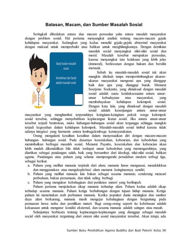 Batasan ,macam dan masalah sosial PDF