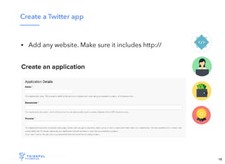 Wi-Fi: TGS Guest
Pass: tgsvisitor384
bit.ly/tf-twitter-js
16
 