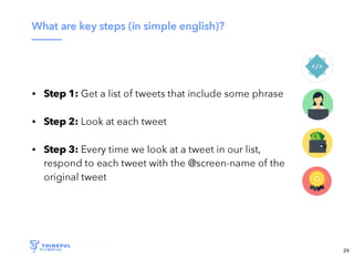 Wi-Fi: TGS Guest
Pass: tgsvisitor384
bit.ly/tf-twitter-js
24
 