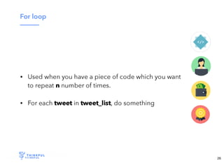Wi-Fi: TGS Guest
Pass: tgsvisitor384
bit.ly/tf-twitter-js
26
 