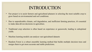 Crop Recommendation System Using Random Forest Algorithm for Smart ...