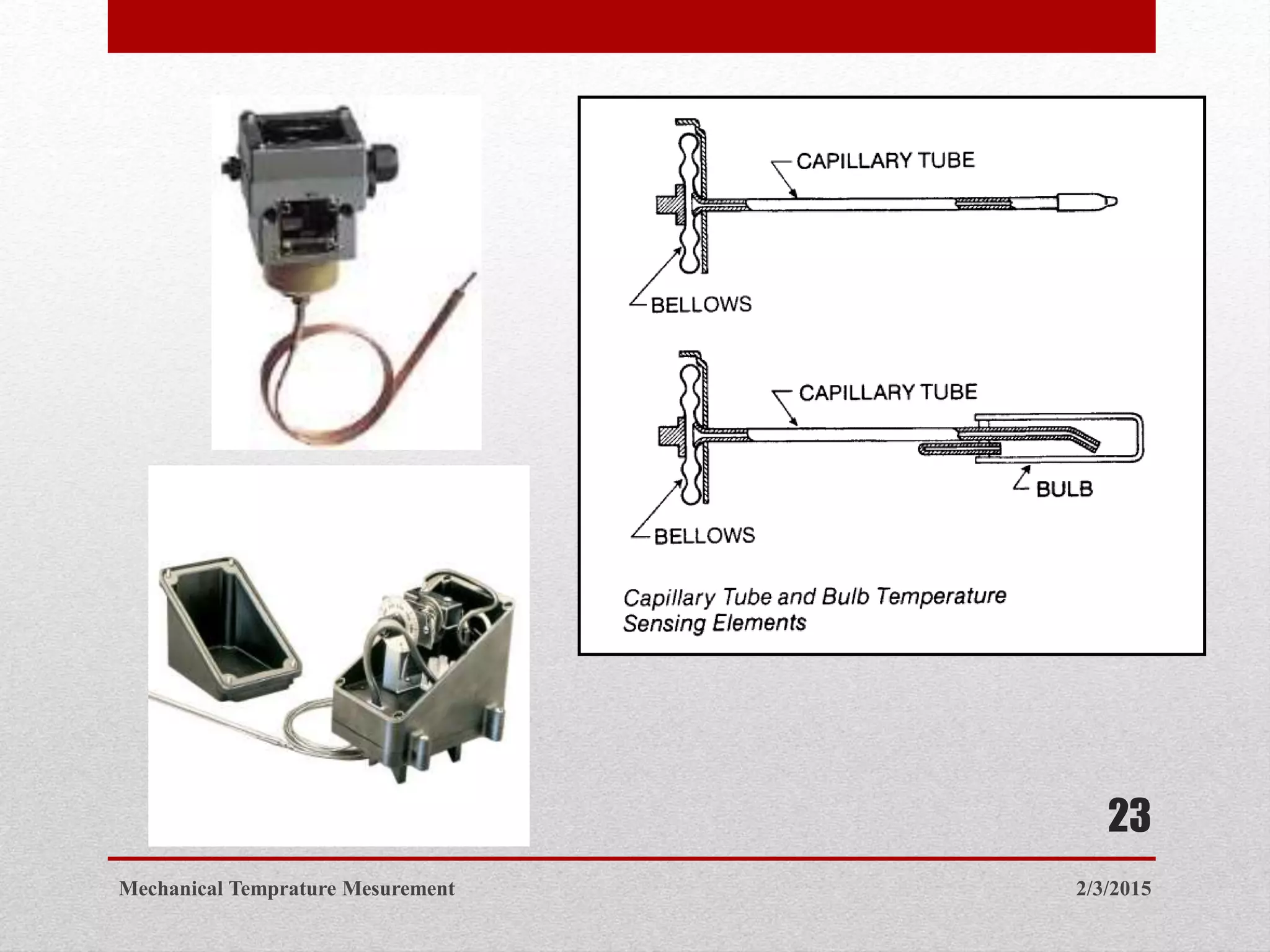 2/3/2015Mechanical Temprature Mesurement
23
 