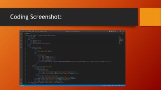 Coding Screenshot:
 
