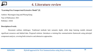HYBRID APPROACH FOR TEXT SUMMARIZATION USING DEEP LEARNING | PDF