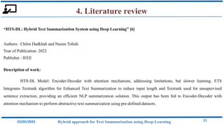 HYBRID APPROACH FOR TEXT SUMMARIZATION USING DEEP LEARNING | PDF