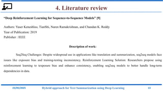 HYBRID APPROACH FOR TEXT SUMMARIZATION USING DEEP LEARNING | PDF