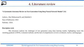 HYBRID APPROACH FOR TEXT SUMMARIZATION USING DEEP LEARNING | PDF