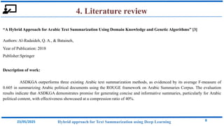 HYBRID APPROACH FOR TEXT SUMMARIZATION USING DEEP LEARNING | PDF